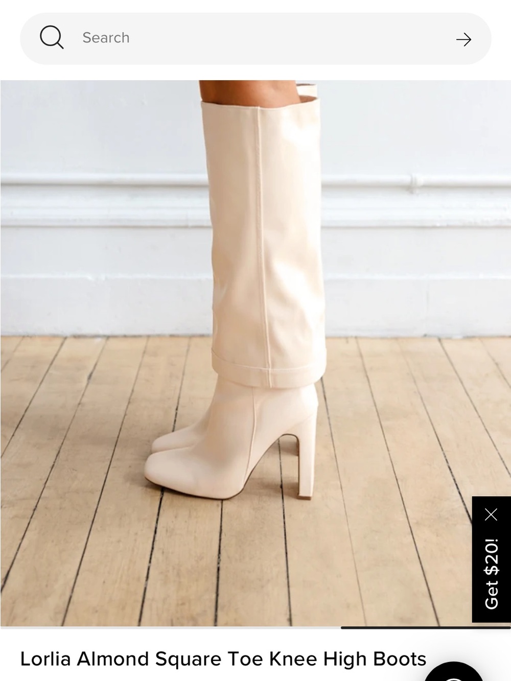 Lulu's Square-Toe Knee-High Boots (NEW)